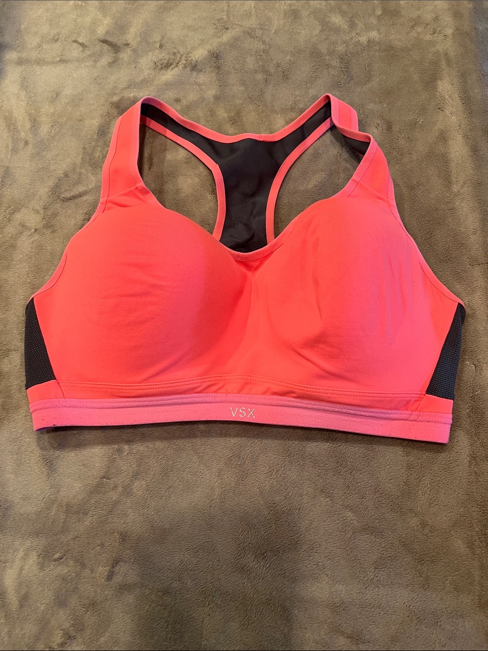 Victoria's Secret VSX Racerback Sports Bra - Coral